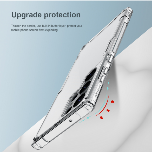 Nillkin Nature TPU PRO skal till Samsung Galaxy S23 Ultra Transparent