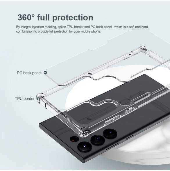 Nillkin Nature TPU PRO skal till Samsung Galaxy S23 Ultra Transparent