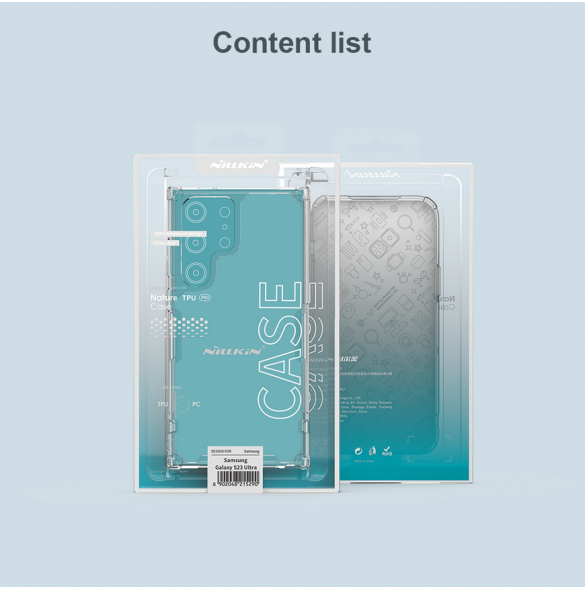 Nillkin Nature TPU PRO skal till Samsung Galaxy S23 Ultra Transparent