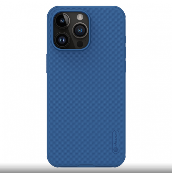 Nillkin Super Frosted PRO magnetiskt bakskal till Apple iPhone 15 Pro Max Blå