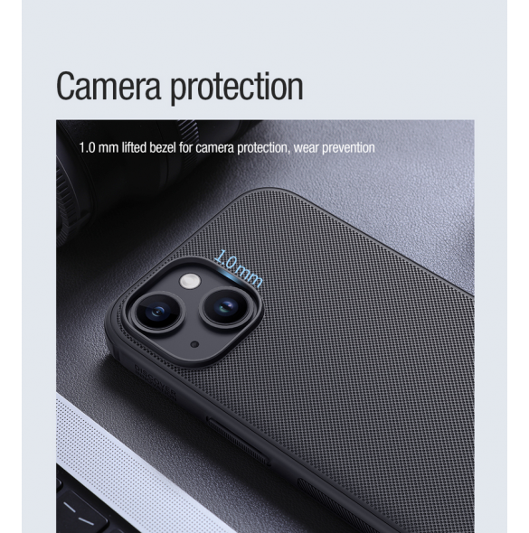 Nillkin Super Frosted PRO magnetiskt bakskal till Apple iPhone 15 Plus Blå