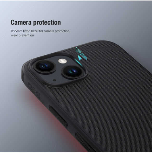 Nillkin Super Frosted PRO bakskal till Apple iPhone 15 Röd (utan logotyp)