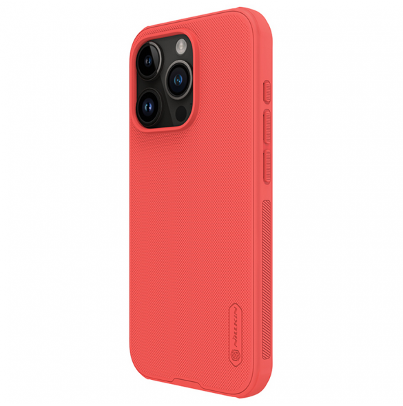 Nillkin Super Frosted PRO bakskal till Apple iPhone 15 Pro Röd (utan logotyp)