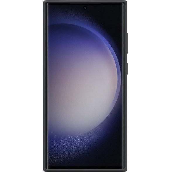Samsung Silicone Grip Smartphone Fodral EF-GS918TBE för Galaxy S23 Ultra, Mobiltelefonfodral, Svart