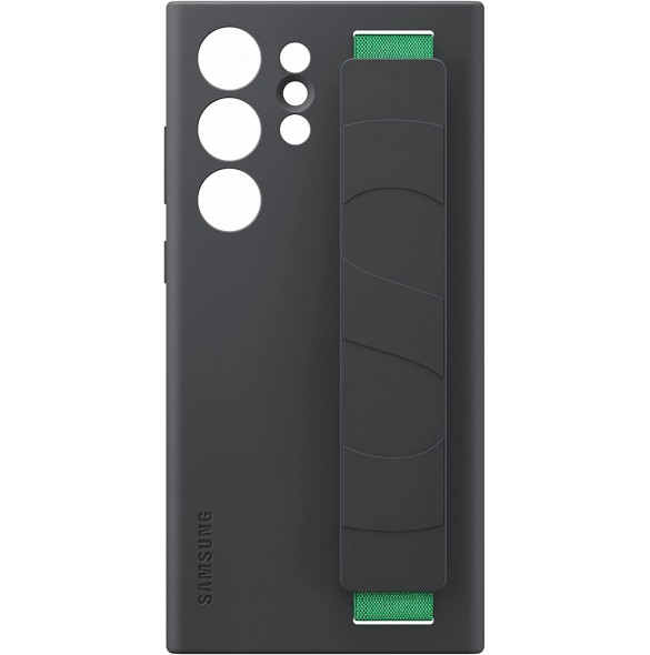 Samsung Silicone Grip Smartphone Fodral EF-GS918TBE för Galaxy S23 Ultra, Mobiltelefonfodral, Svart