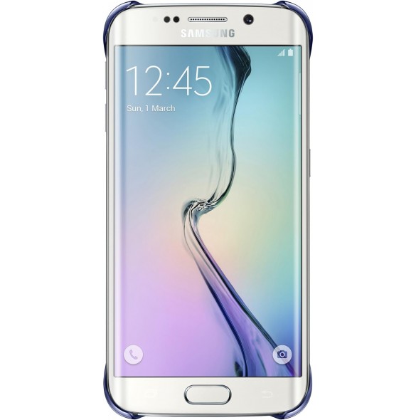 Galaxy S6 Edge Clear Cover svart EF-QG925BBEGWW