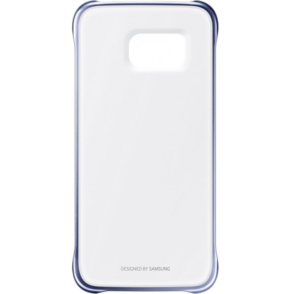Samsung EF-QG920BBE Protective Slimline Clip-On Case Cover för Galaxy S6 - Metallic Svart/Klar