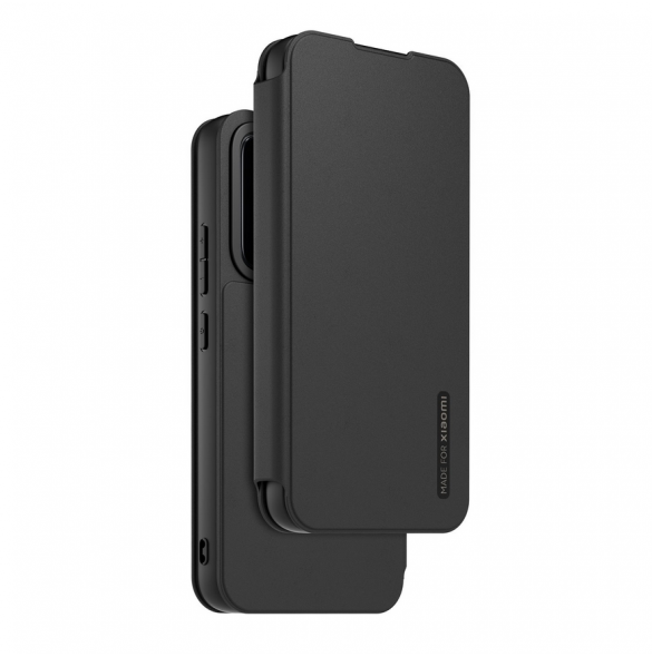 Gjord för Xiaomi bokfodral med halsband för Xiaomi 14 Black
