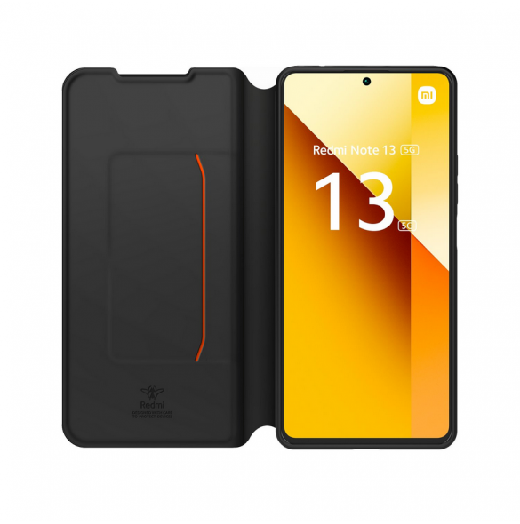 Gjord för Xiaomi Bokfodral med halsband för Xiaomi Redmi Note 13 5G Svart