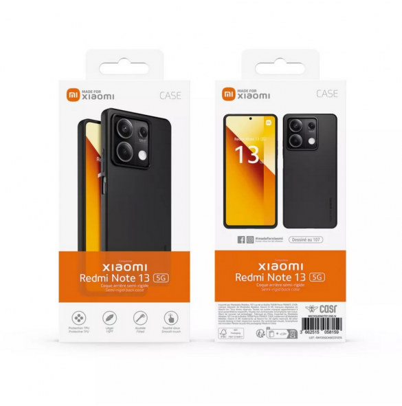 Gjord för Xiaomi TPU-fodral för Xiaomi Redmi Note 13 5G Svart