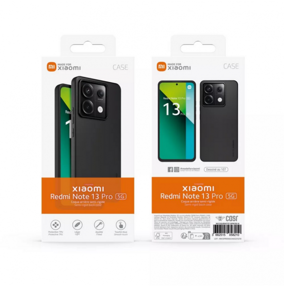Gjord för Xiaomi TPU-skal för Xiaomi Redmi Note 13 Pro 5G Svart