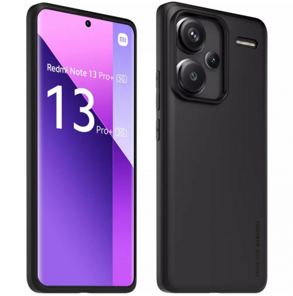 Gjord för Xiaomi TPU-fodral för Xiaomi Redmi Note 13 Pro+ 5G Svart