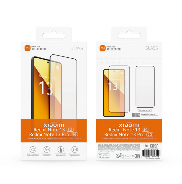 Gjord för Xiaomi Tempered Glass 2.5D pro Xiaomi Redmi Note 13 5G/13 Pro 5G