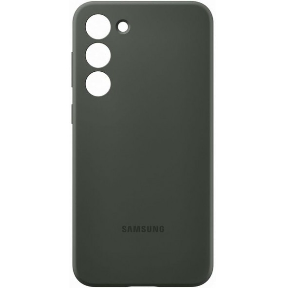 Samsung silikon smartphonefodral EF-PS916TGE för Galaxy S23+, mobilfodral, silikon, reptålig, slimmad design, kaki
