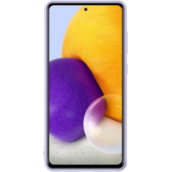Samsung Silikon Smartphone Cover EF-PA725 för Galaxy A72 Mobiltelefonfodral, Silikon, Lila
