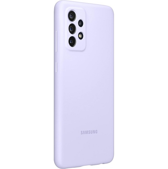 Samsung Silikon Smartphone Cover EF-PA725 för Galaxy A72 Mobiltelefonfodral, Silikon, Lila