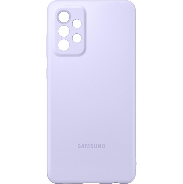 Samsung Silikon Smartphone Cover EF-PA725 för Galaxy A72 Mobiltelefonfodral, Silikon, Lila