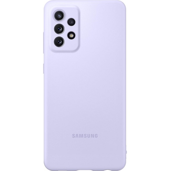 Samsung Silikon Smartphone Cover EF-PA725 för Galaxy A72 Mobiltelefonfodral, Silikon, Lila