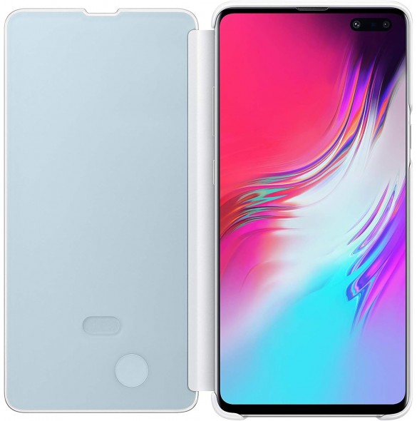 Samsung Galaxy S10 5G - Clear View Cover EF-ZG977CWE, Vit