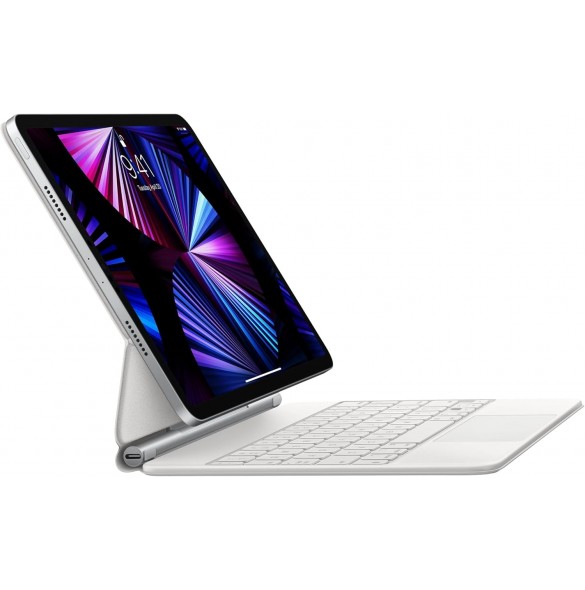 Apple Magic Keyboard till iPad Pro 11 tum - tredje generationen och iPad Air - engelskt - vit MJQJ3Z/A