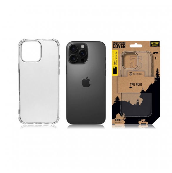 Tactical TPU Plyo Skal för Apple iPhone 16 Pro Max Transparent