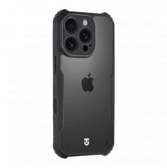 Tactical Quantum Stealth Skal till Apple iPhone 16 Pro Klar/svart