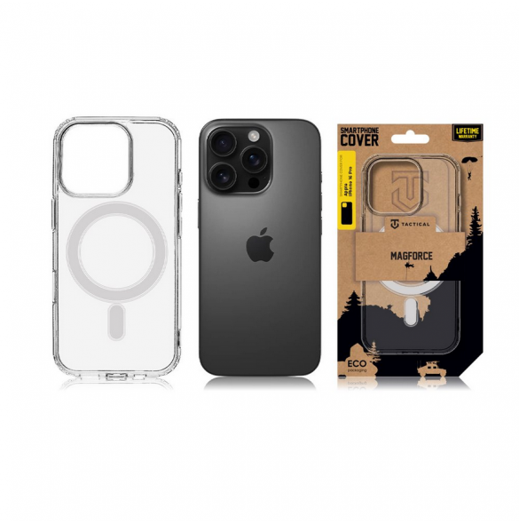 Tactical MagForce skal till Apple iPhone 16 Pro Transparent