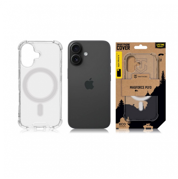 Tactical MagForce Plyo Skal till Apple iPhone 16 Transparent
