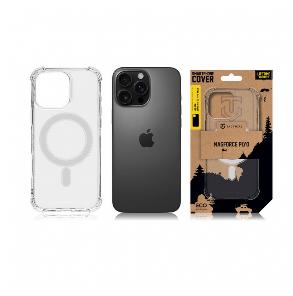 Tactical MagForce Plyo Skal till Apple iPhone 16 Pro Max Transparent