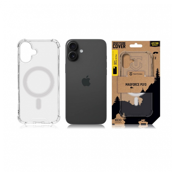 Tactical MagForce Plyo Skal till Apple iPhone 16 Plus Transparent