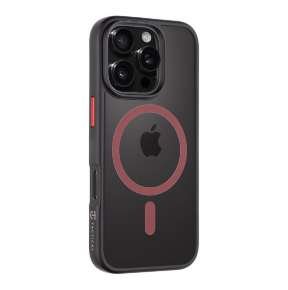 Tactical MagForce Hyperstealth 2.0 Skal till iPhone 16 Pro Svart/Röd