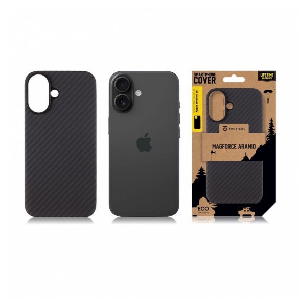 Tactical MagForce Aramid Skal till Apple iPhone 16 Svart