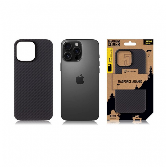 Tactical MagForce Aramid Skal till Apple iPhone 16 Pro Max Svart