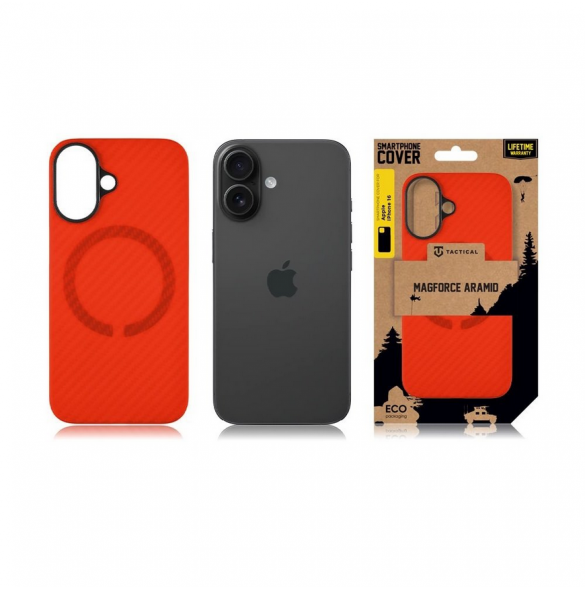 Tactical MagForce Aramid Bloody Mary Limited Edition skal till Apple iPhone 16