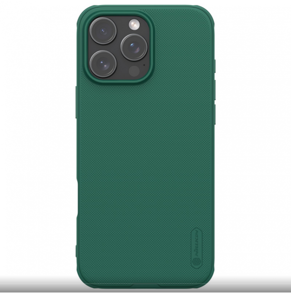 Nillkin Super Frosted PRO Bakskal till Apple iPhone 16 Pro Mörkgrön