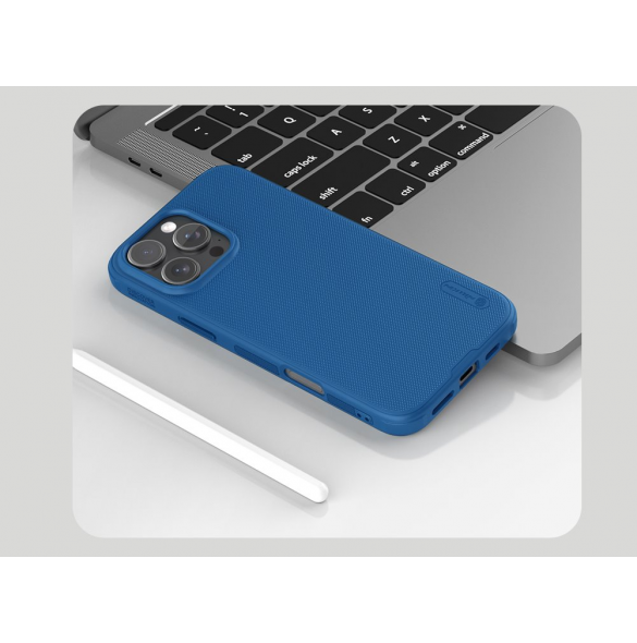 Nillkin Super Frosted PRO Bakskal till Apple iPhone 16 Pro Max Blå