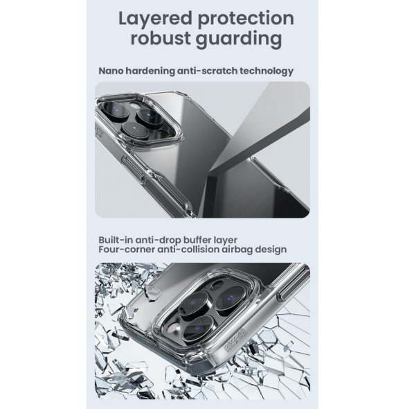 Nillkin Nature TPU PRO Skal till Apple iPhone 16 Pro Max Blå