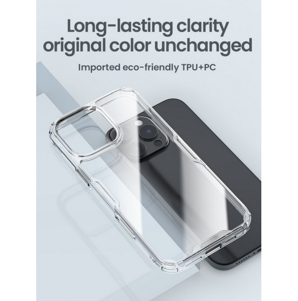 Nillkin Nature TPU PRO Skal till Apple iPhone 16 Pro Max Blå