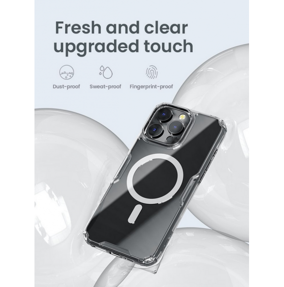 Nillkin Nature TPU PRO magnetiskt skal till Apple iPhone 16 Pro Max Transparent