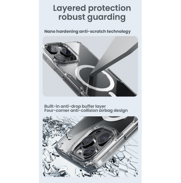 Nillkin Nature TPU PRO magnetiskt skal till Apple iPhone 16 Pro Max Transparent