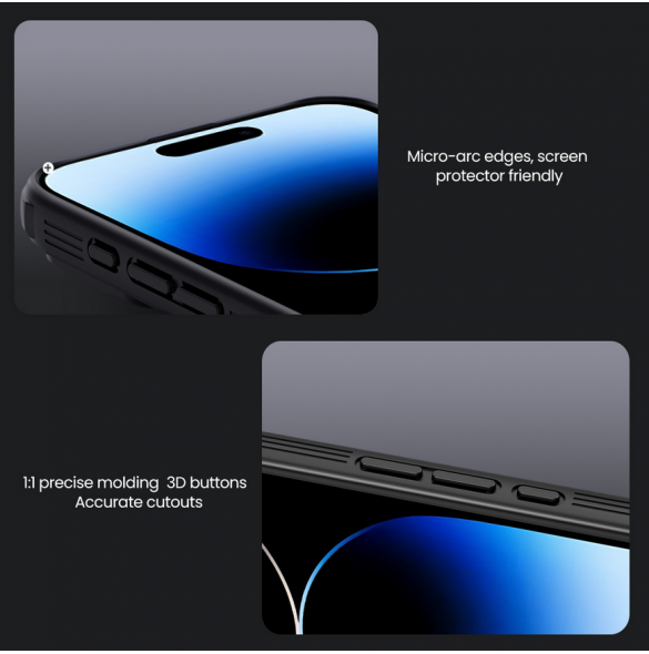 Nillkin CamShield PRO magnetiskt hårt fodral till Apple iPhone 16 Pro Max Blå