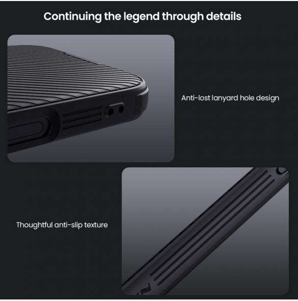 Nillkin CamShield PRO hårt fodral till Apple iPhone 16 Pro Max Blå