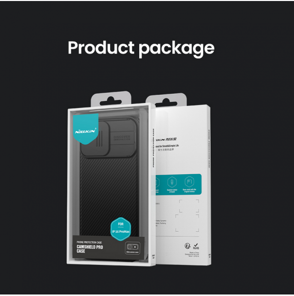 Nillkin CamShield PRO hårt fodral till Apple iPhone 16 Pro Max Blå
