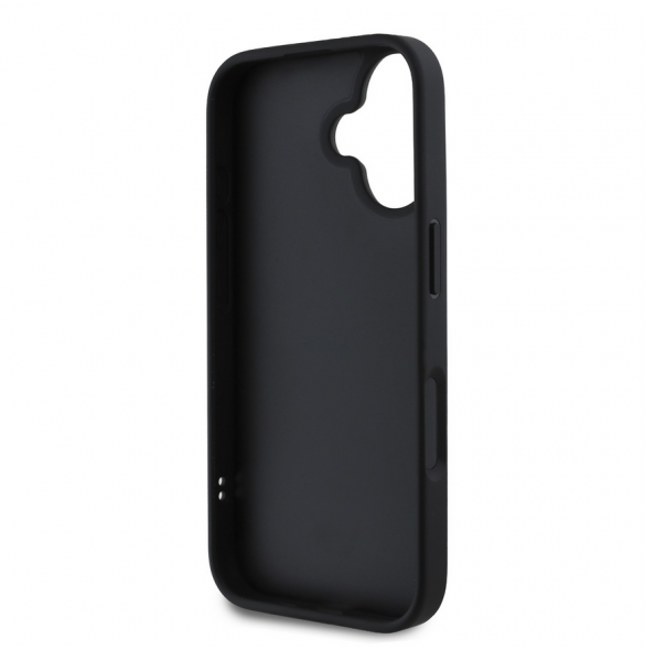 Karl Lagerfeld 3D-gummi Karl och Choupette-fodral till iPhone 16 Plus Svart