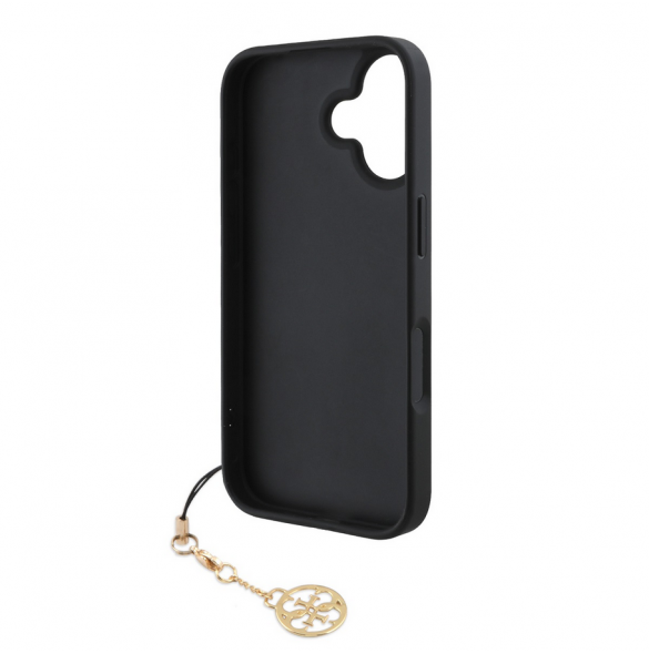 Guess 4G Charm Fodral för iPhone 16 Plus Tone on Tone Grey