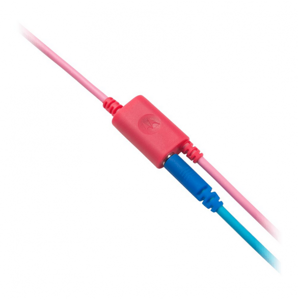 Motorola Moto JR200 Kids Over-ear hörlurar 3,5 mm Rosa