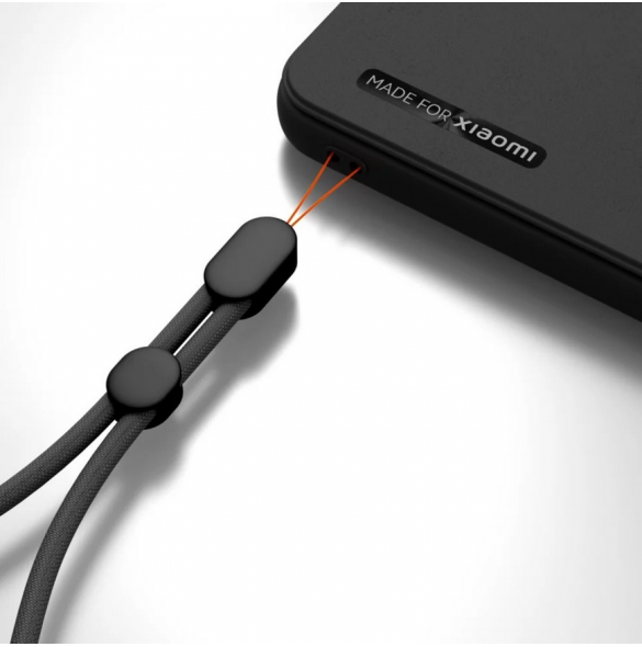 Gjord för Xiaomi bokfodral med halsband för Xiaomi 13 Pro Black