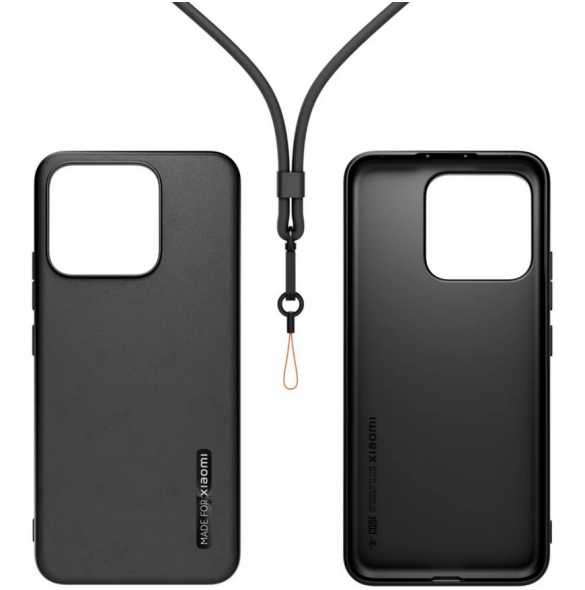Gjord för Xiaomi TPU-fodral med halsband för Xiaomi 13 Black