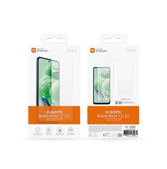 Tillverkad för Xiaomi Tempered Glass 2.5D för Xiaomi Redmi Note 12 5G