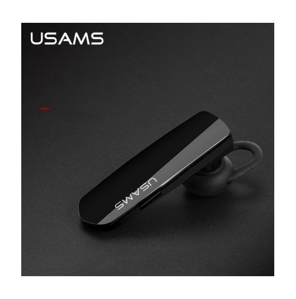 USAMS US-LF001 LF Serie Single In-Ohr Bluetooth Headset - Svart